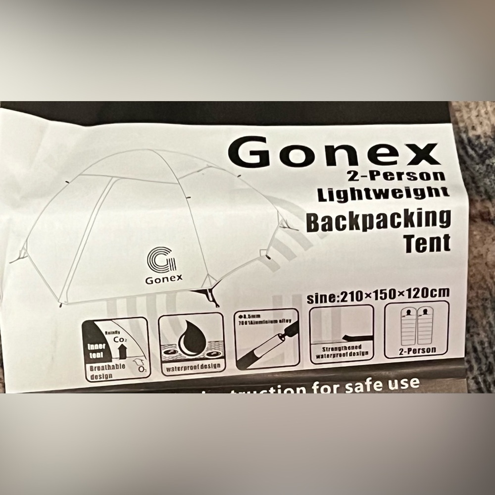 NWOT Gonex Orange Camping Gear Bag